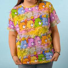 Care Bears Stare AOP tee - Cakeworthy