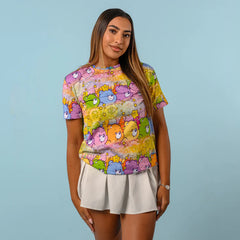 Care Bears Stare AOP tee - Cakeworthy