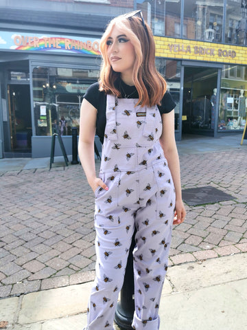 Lavender Bee Dungarees - Run & Fly