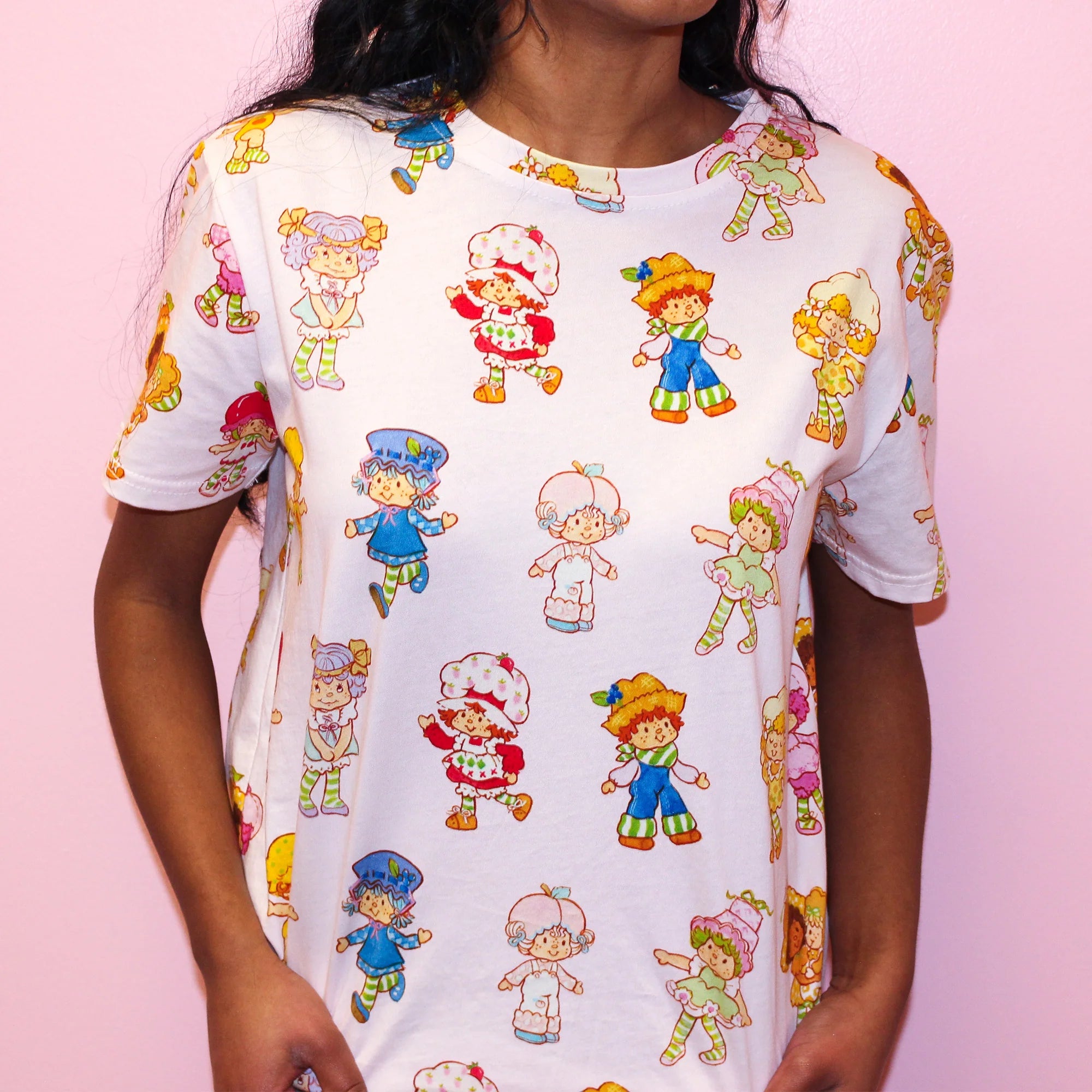 Strawberry Shortcake AOP Print T-Shirt - Cakeworthy
