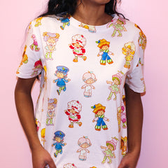 Strawberry Shortcake AOP Print T-Shirt - Cakeworthy