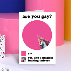 Are you gay Greeting Card
