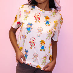Strawberry Shortcake AOP Print T-Shirt - Cakeworthy
