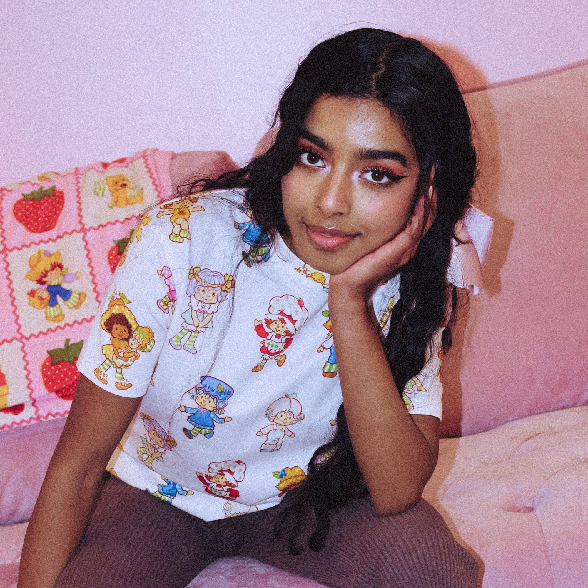 Strawberry Shortcake AOP Print T-Shirt - Cakeworthy