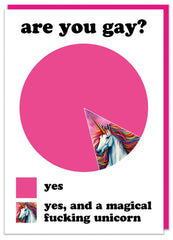 Are you gay Greeting Card