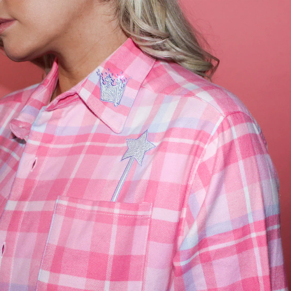 Wizard of Oz Glinda the Good Witch Flannel Shirt - Cakeworthy