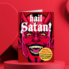 Hail Satan Greeting Card