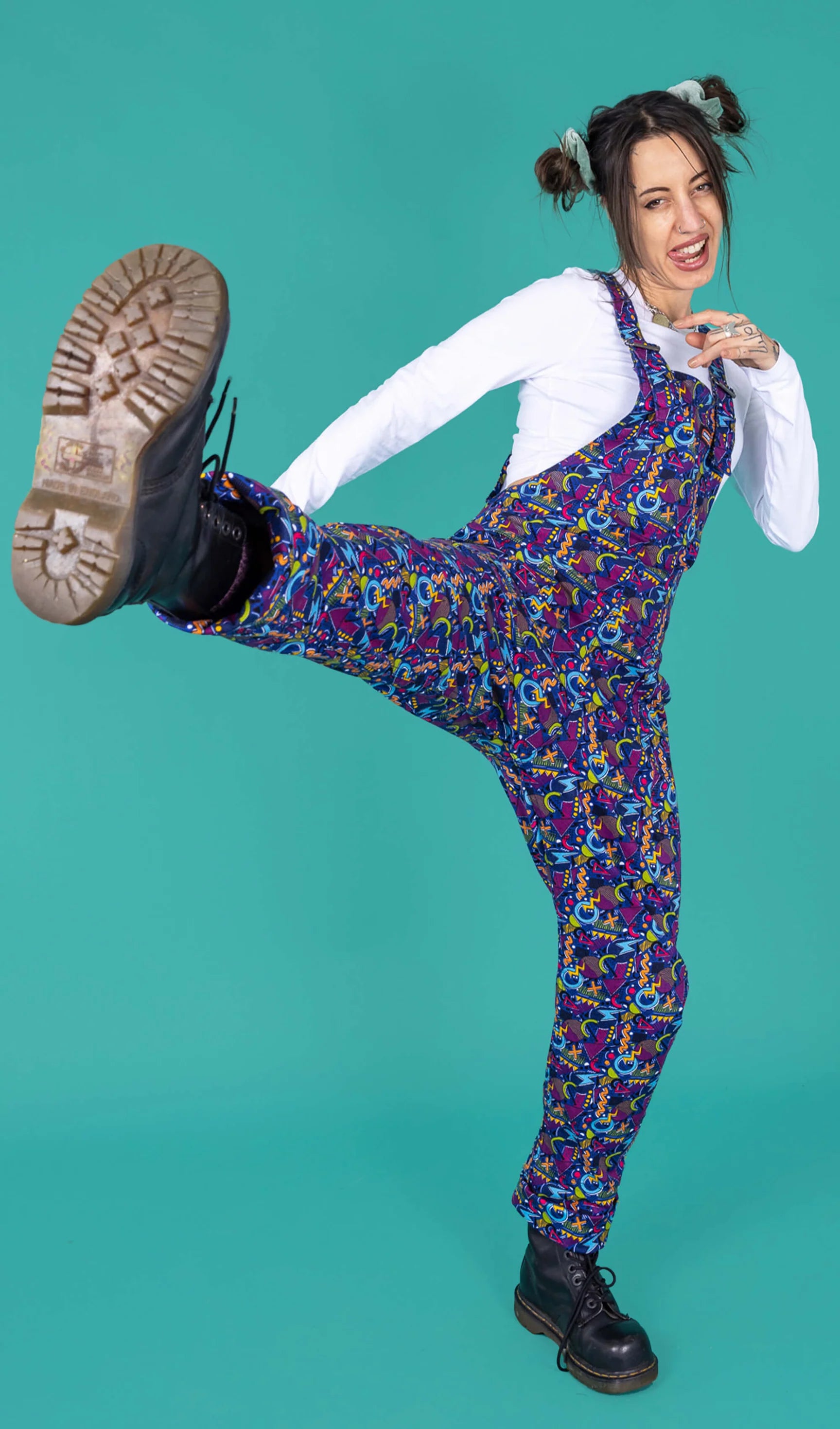90's Arcade Stretch Twill Dungarees - Run & Fly