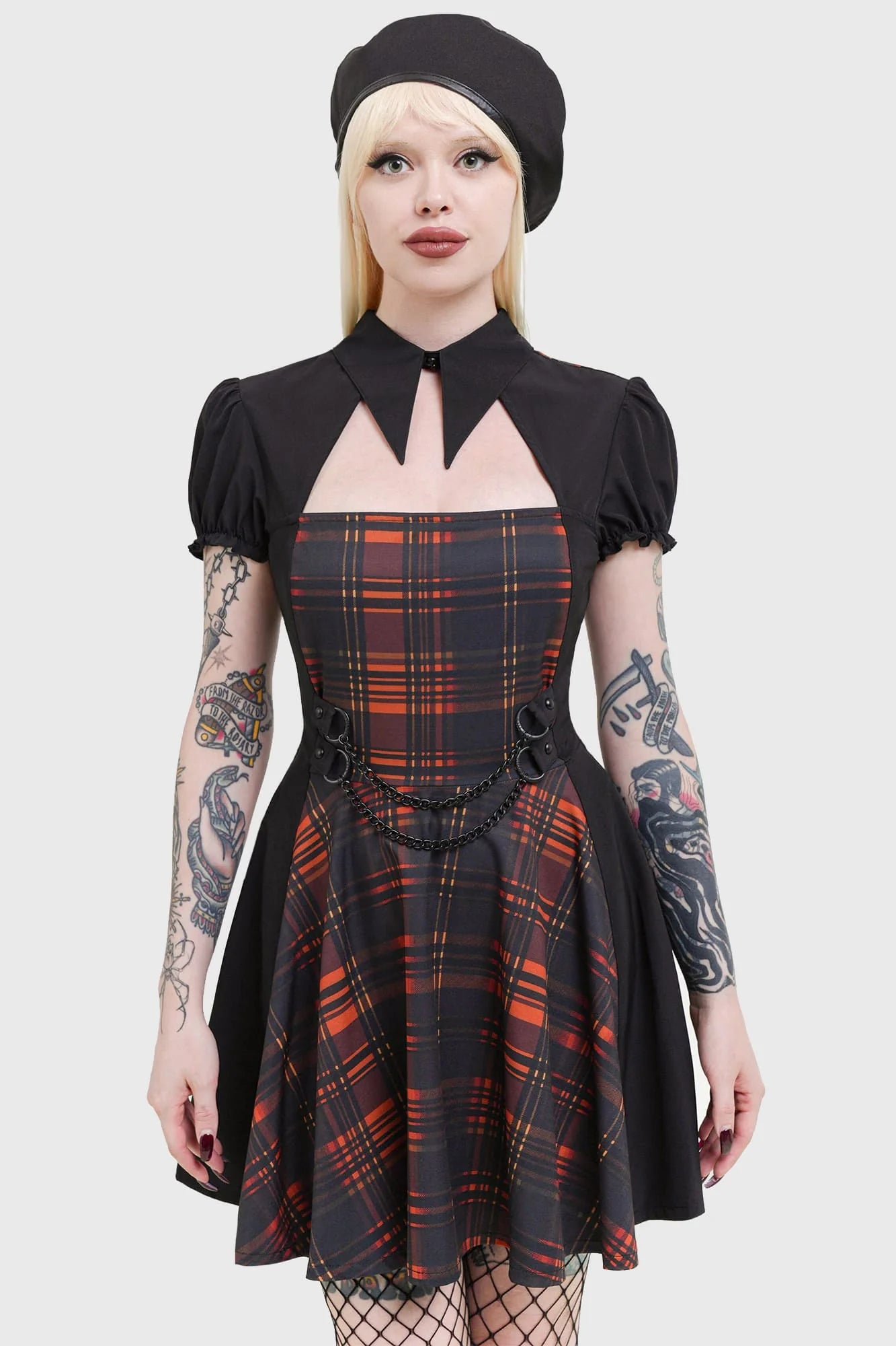 Amberic Tartan Dress - Killstar