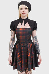 Amberic Tartan Dress - Killstar