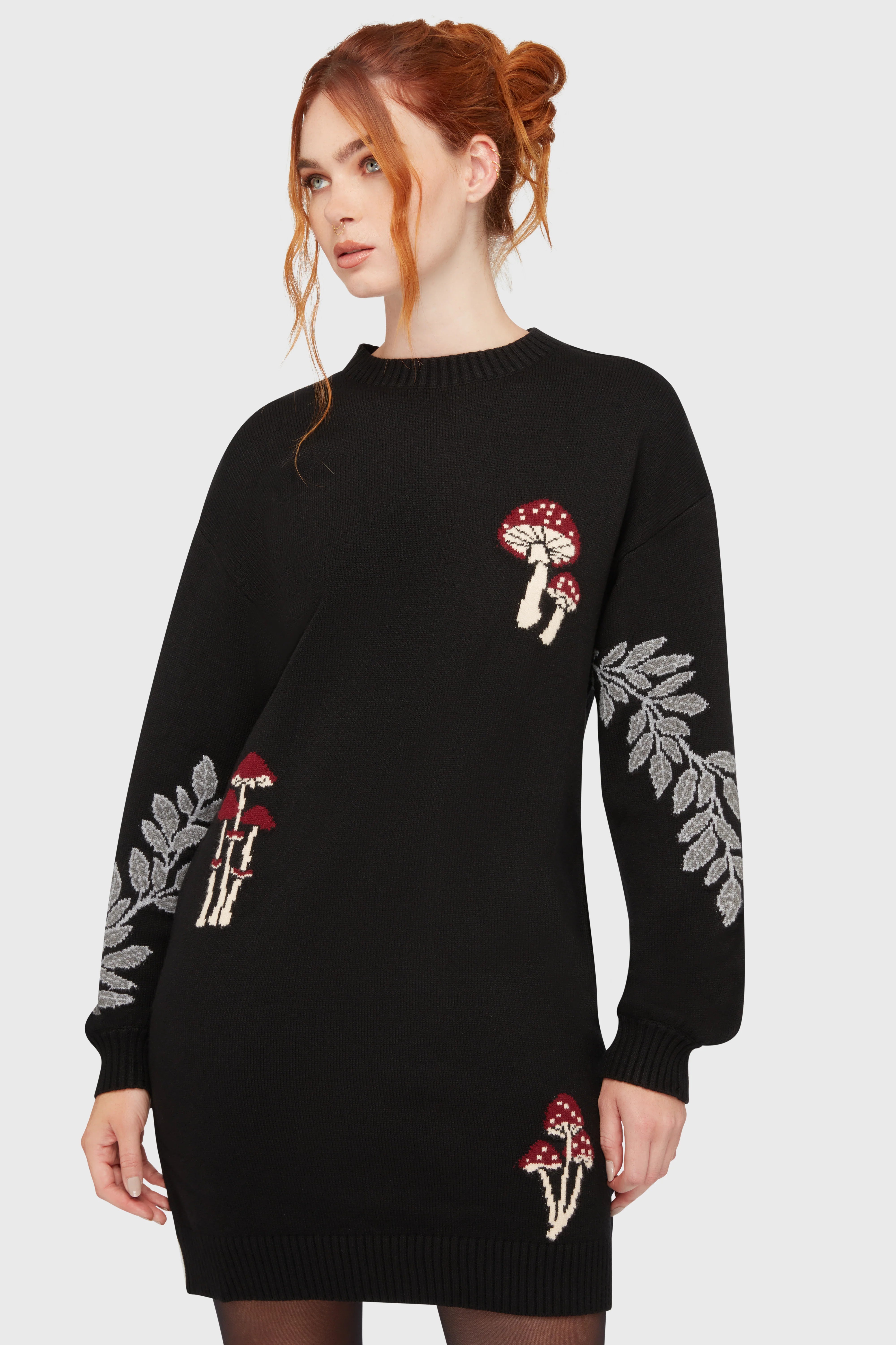 Bitter Morelle Sweater Dress - Killstar