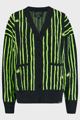 Beetlejuice Beetlejuice Beetlejuice Intarsia Cardigan- Killstar x Beetlejuice