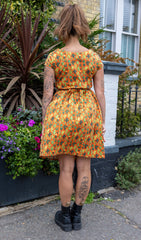 Orange Cactus Tea Dress - Run & Fly