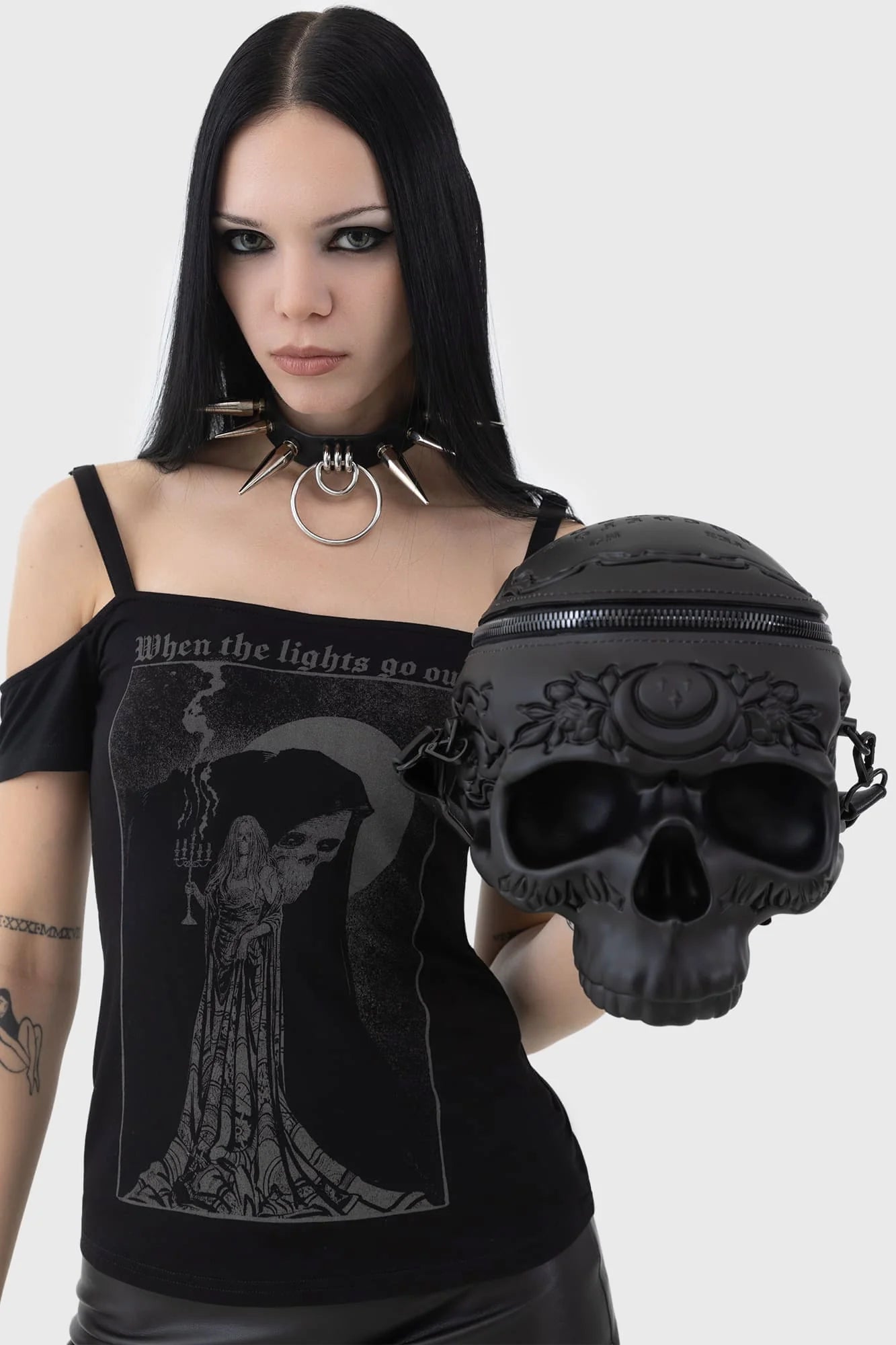 Contact The Dead Skull Handbag - Killstar
