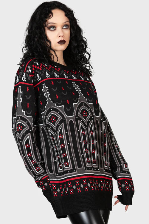 Devil on my Back Sweater - Killstar