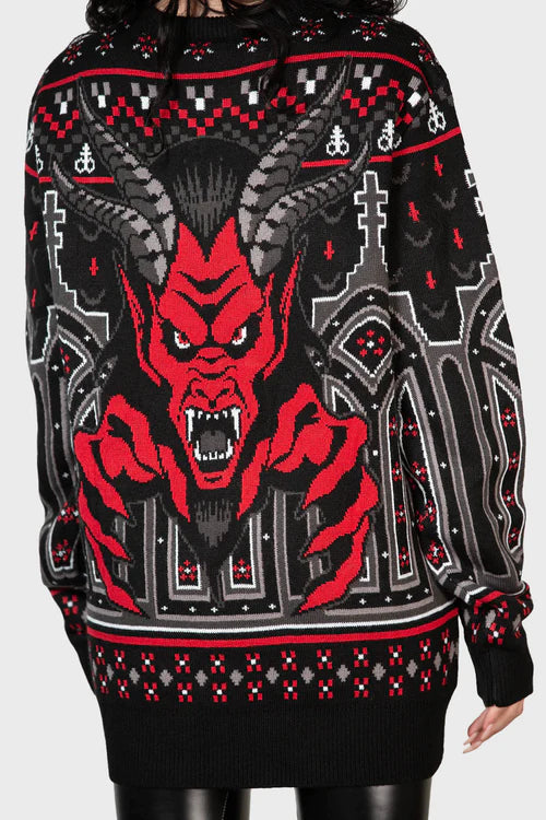 Devil on my Back Sweater - Killstar