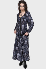 Death's Head Maxi Dress - Killstar