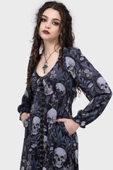 Death's Head Maxi Dress - Killstar
