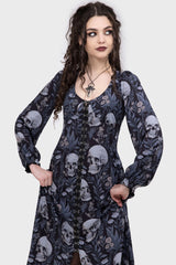 Death's Head Maxi Dress - Killstar