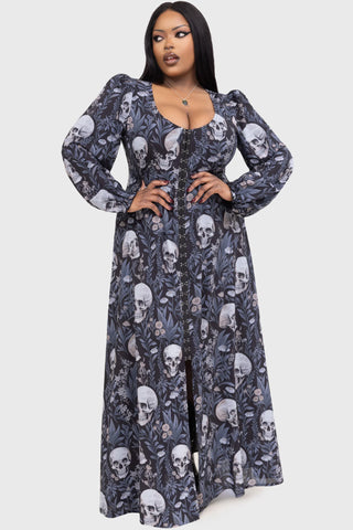 Death's Head Maxi Dress - Killstar