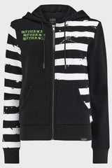 Distressed Stripe Hoodie - Killstar x Beetlejuice