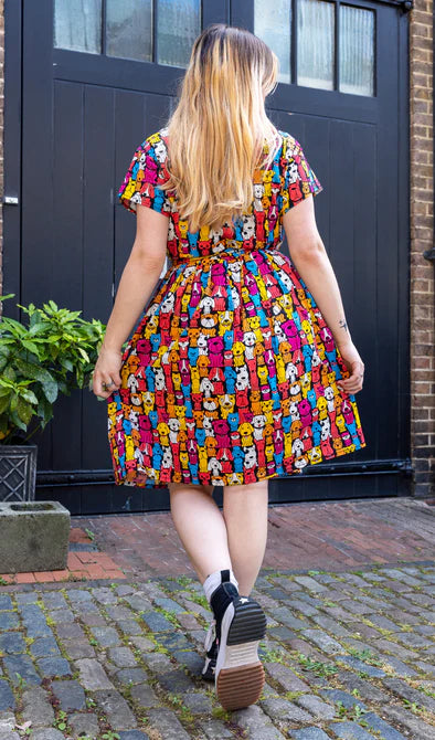 Finding Fox Dog Tea Stretch Dress with Pockets - Run & Fly