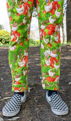 The Mushroom Babes In The Geese Garden Stretch Twill Dungarees - Run & Fly