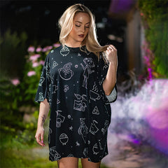 Glow In The Dark Coraline T-Shirt Dress - Cakeworthy