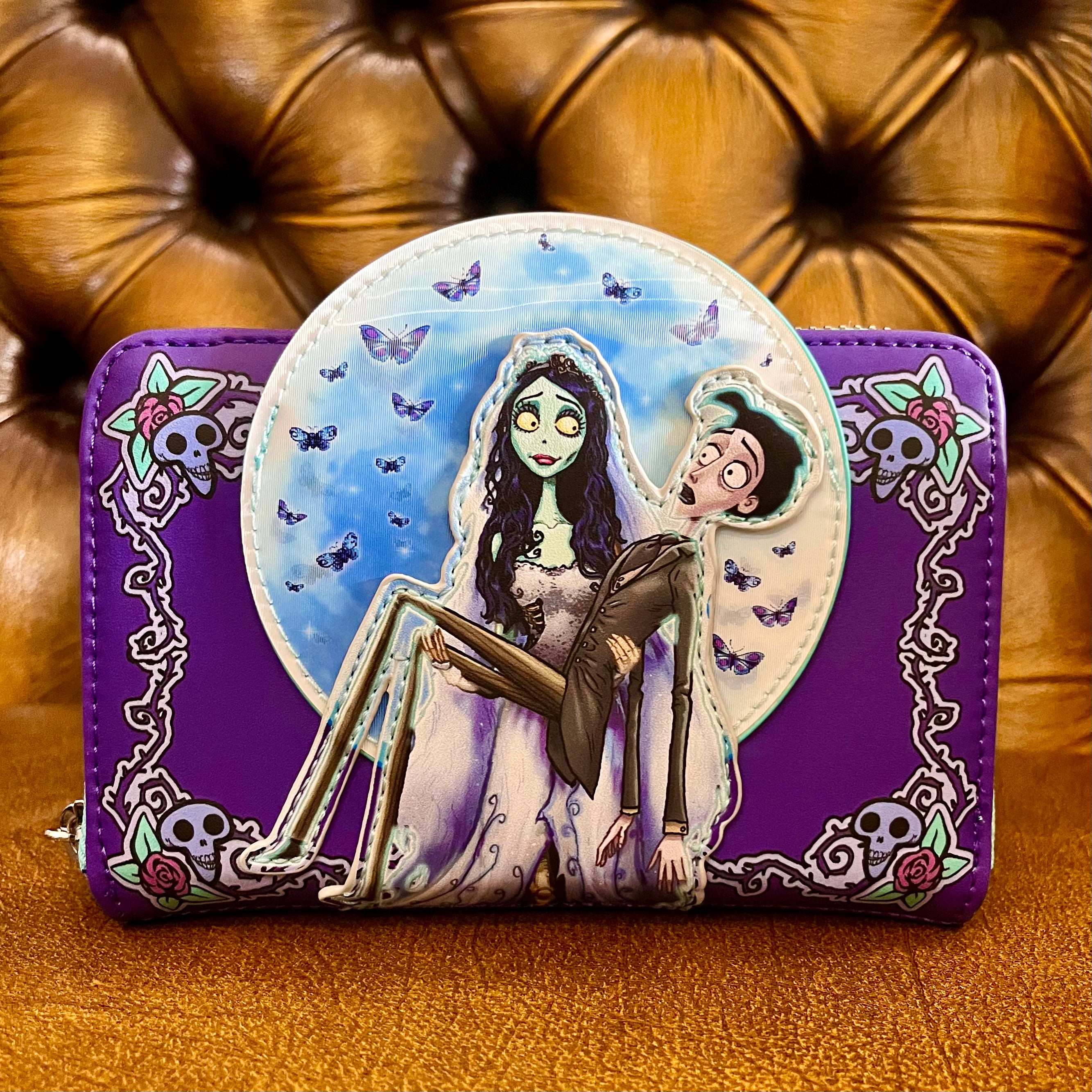 Corpse Bride Moon Zip Around Wallet - Loungefly