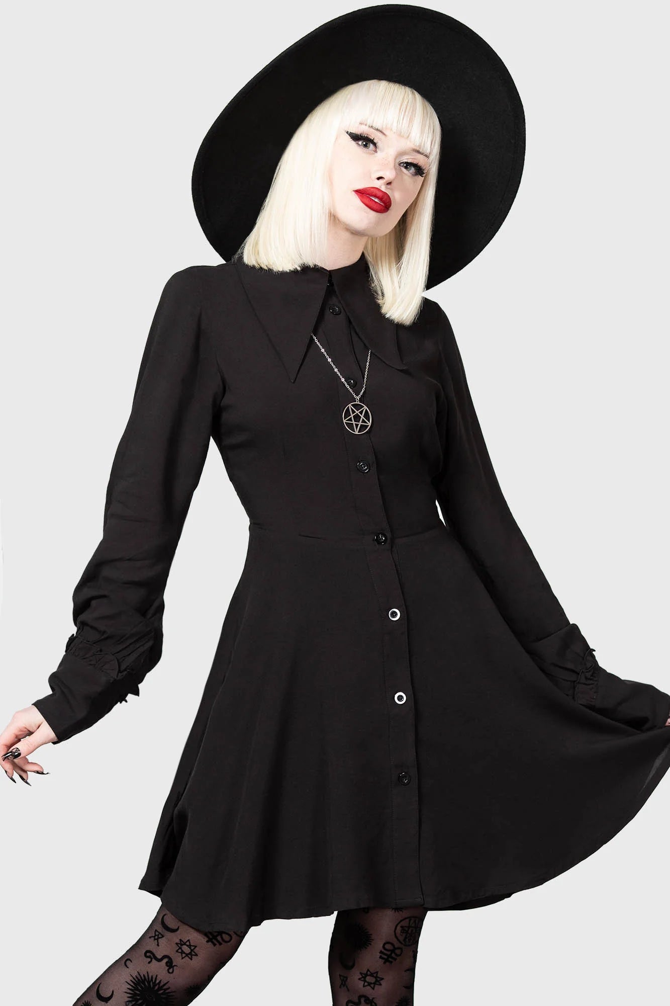 Kimaris Long Sleeve Dress - Killstar