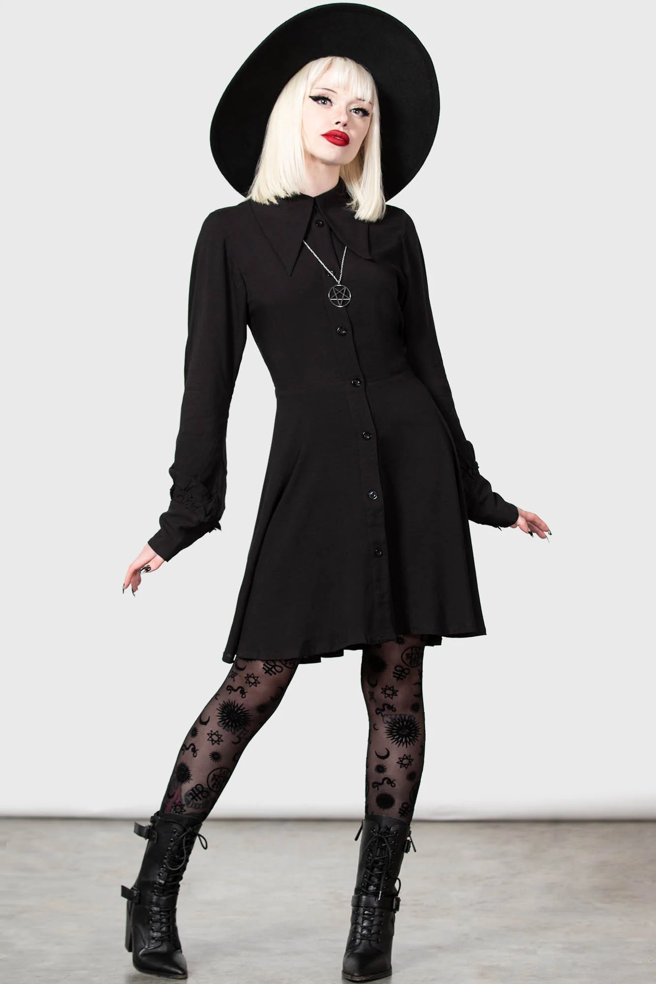Kimaris Long Sleeve Dress - Killstar