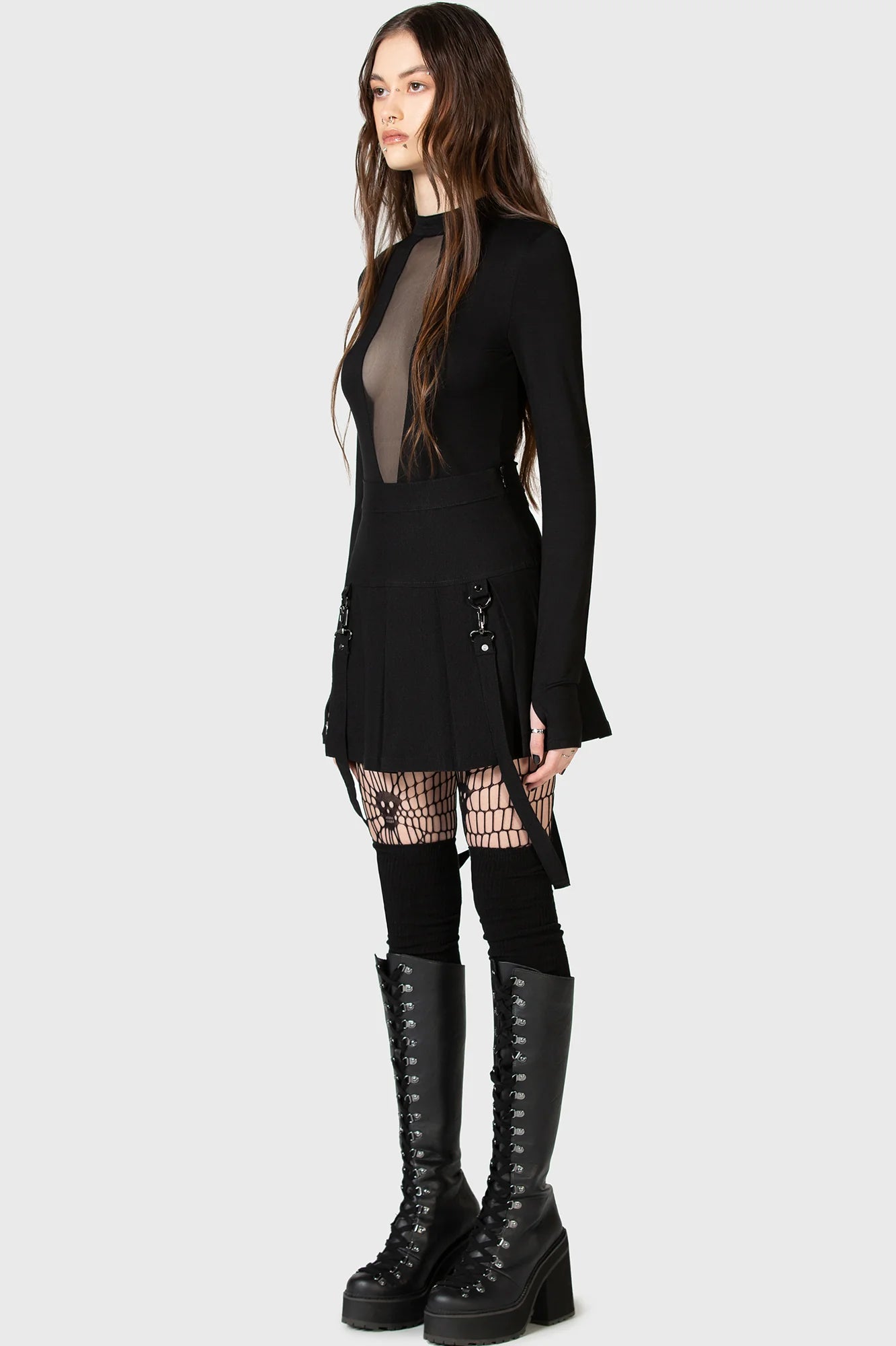 Merely A Madness Mini Skirt - Killstar