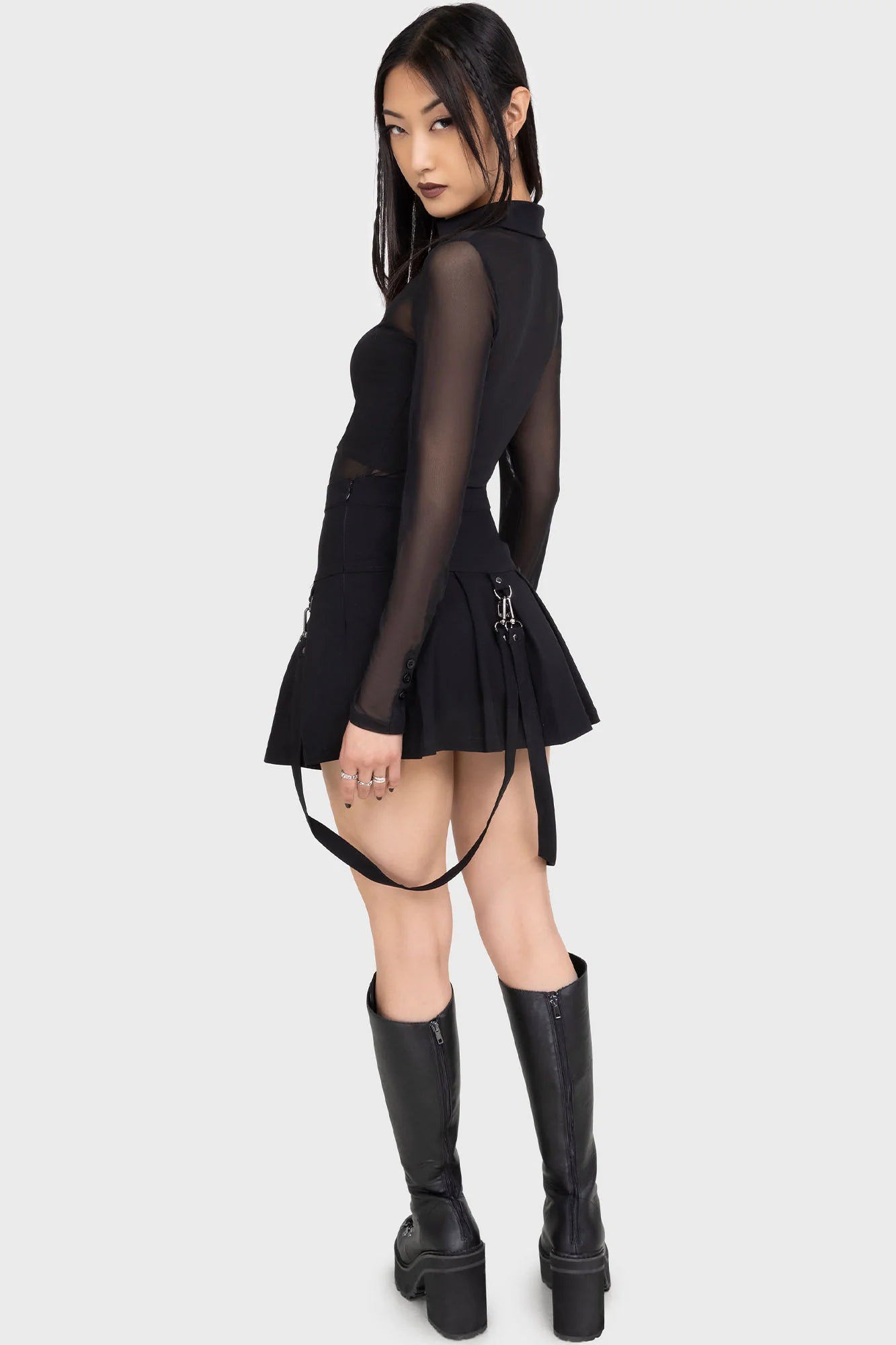 Merely A Madness Mini Skirt - Killstar
