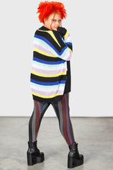 Neon Rainbow Cardigan - Killstar