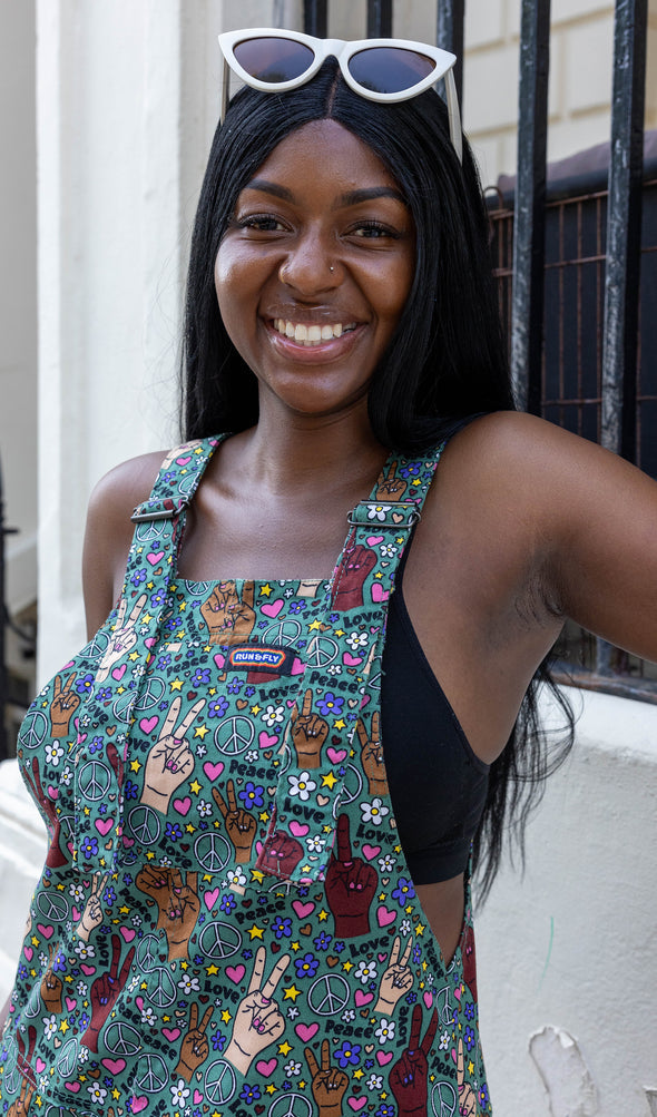 Peace and Love Dungarees - Run & Fly