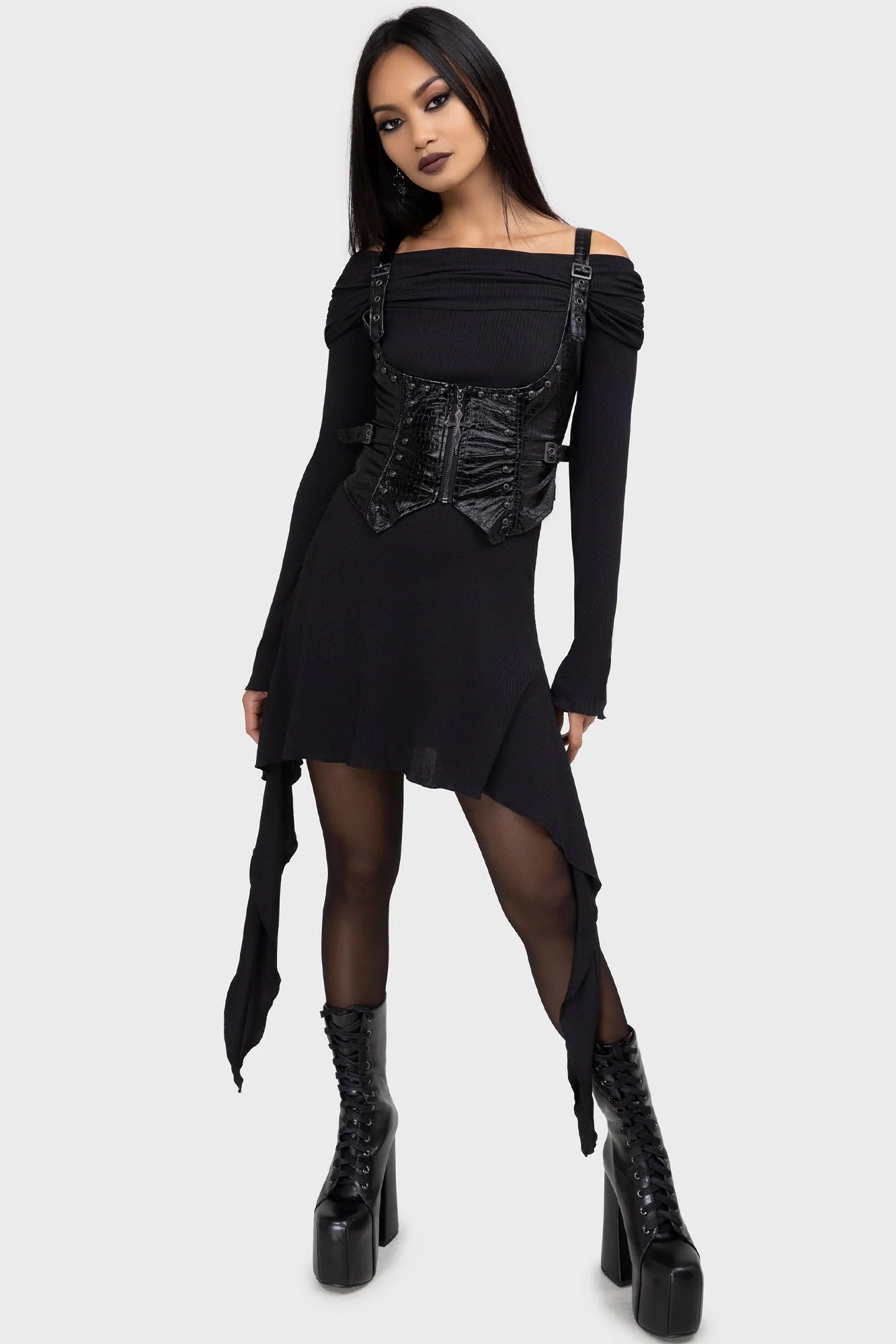 Psycho Moon Underbust Top - Killstar