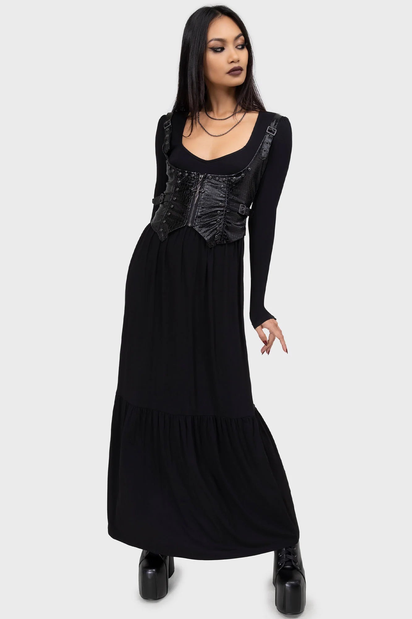 Psycho Moon Underbust Top - Killstar