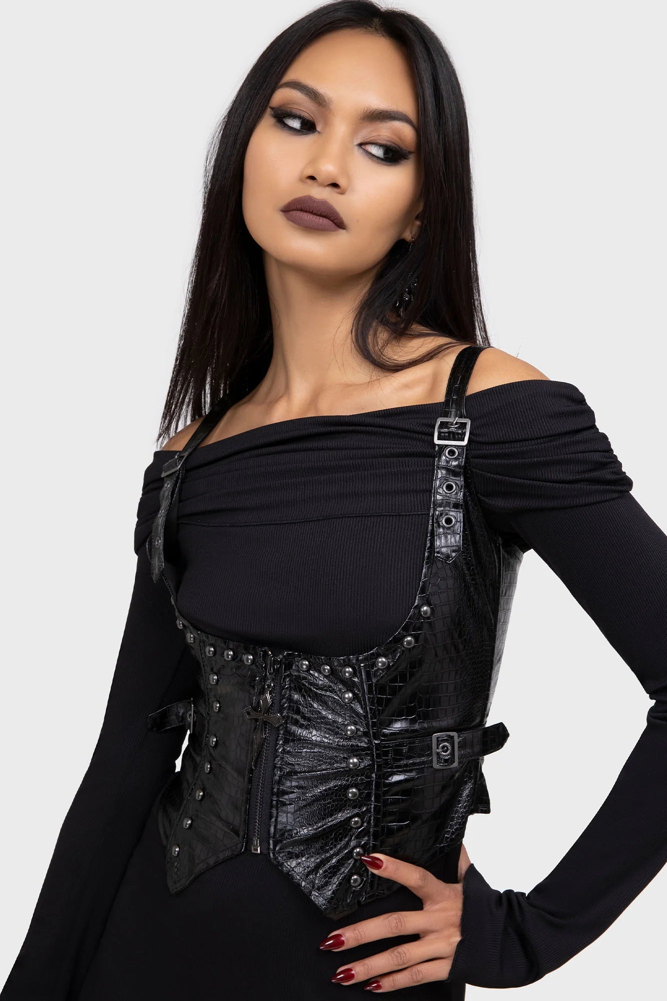 Psycho Moon Underbust Top - Killstar