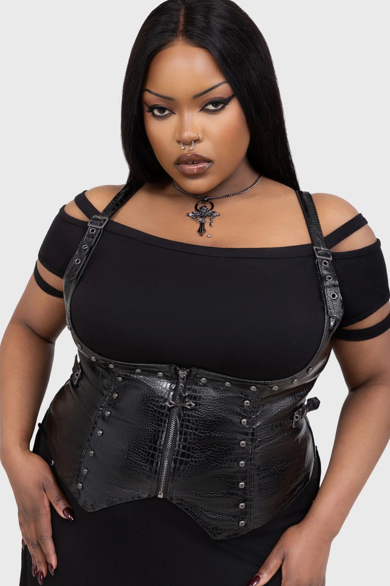 Psycho Moon Underbust Top - Killstar