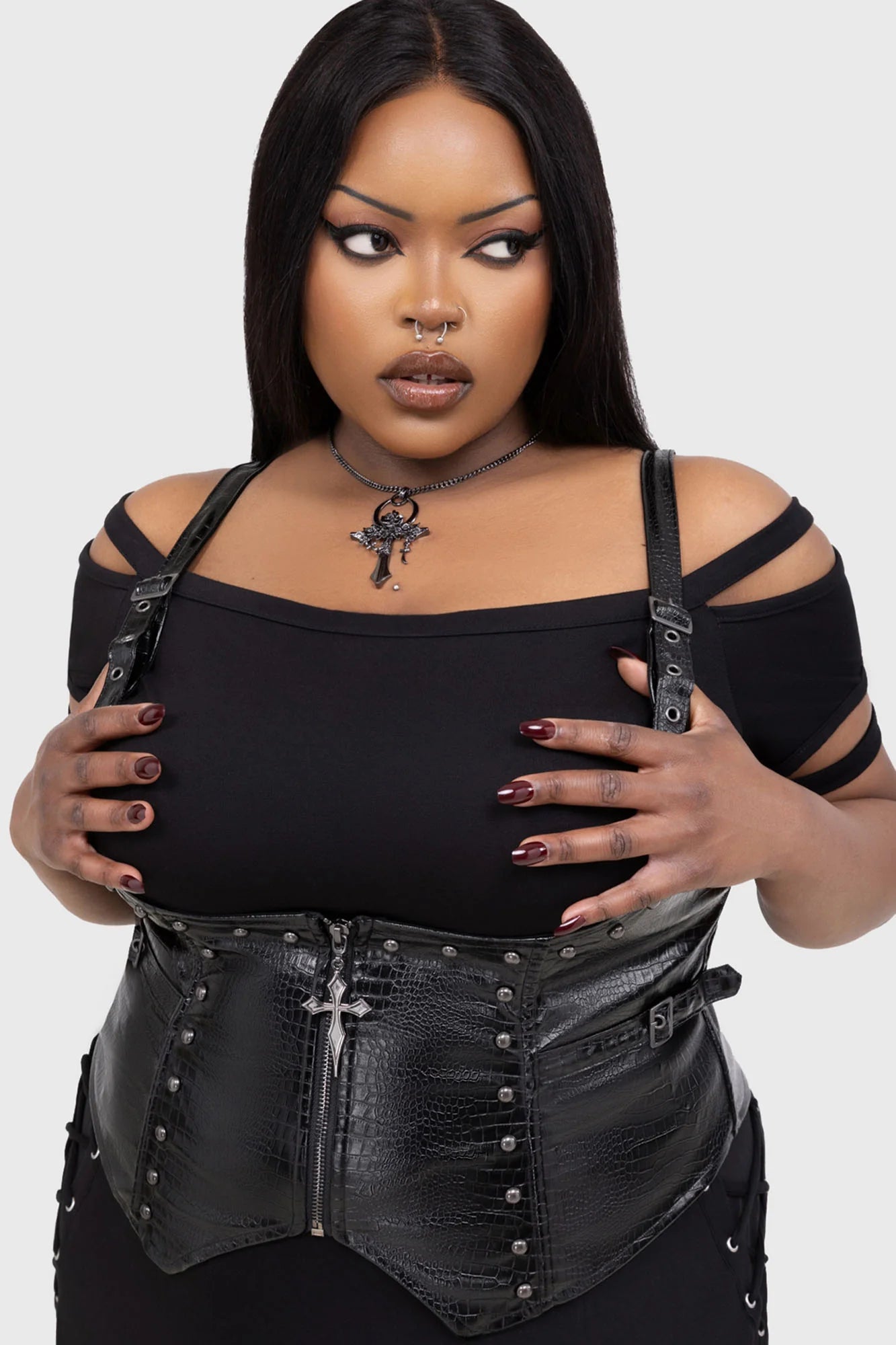 Psycho Moon Underbust Top - Killstar