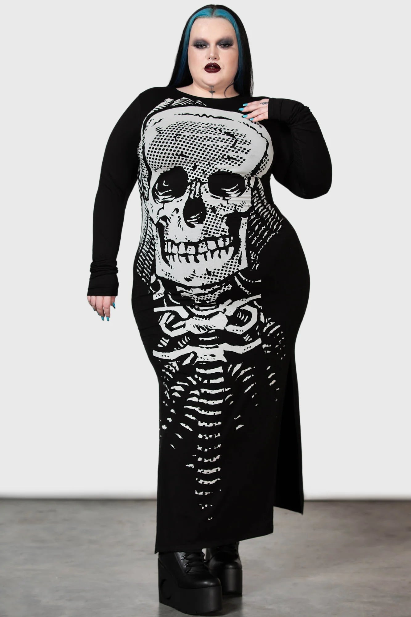 Spine Chilling Maxi Dress - Killstar