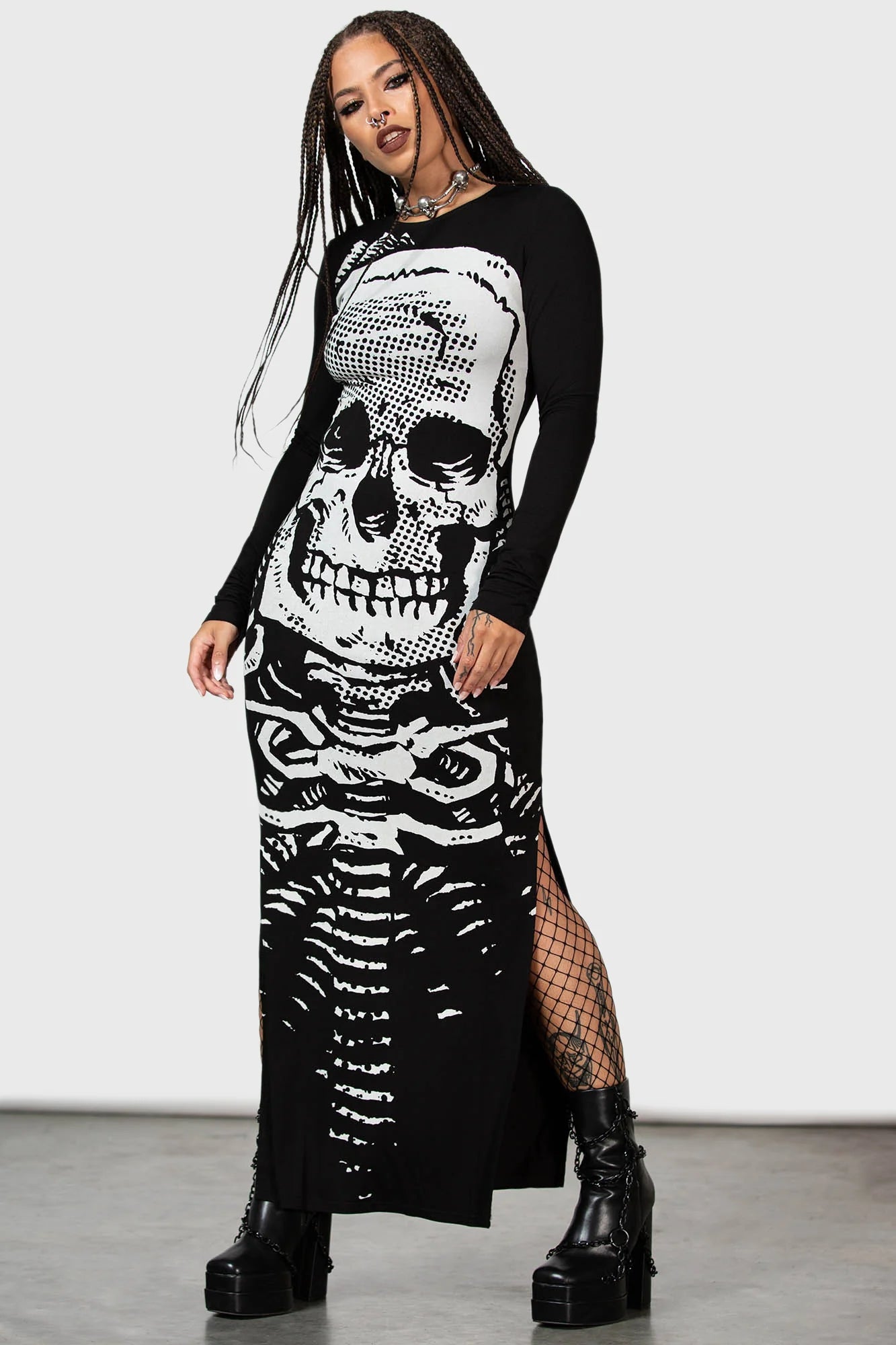 Spine Chilling Maxi Dress - Killstar