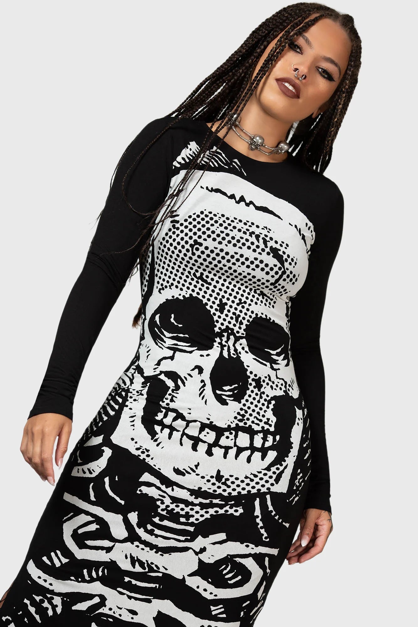 Spine Chilling Maxi Dress - Killstar
