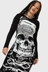Spine Chilling Maxi Dress - Killstar
