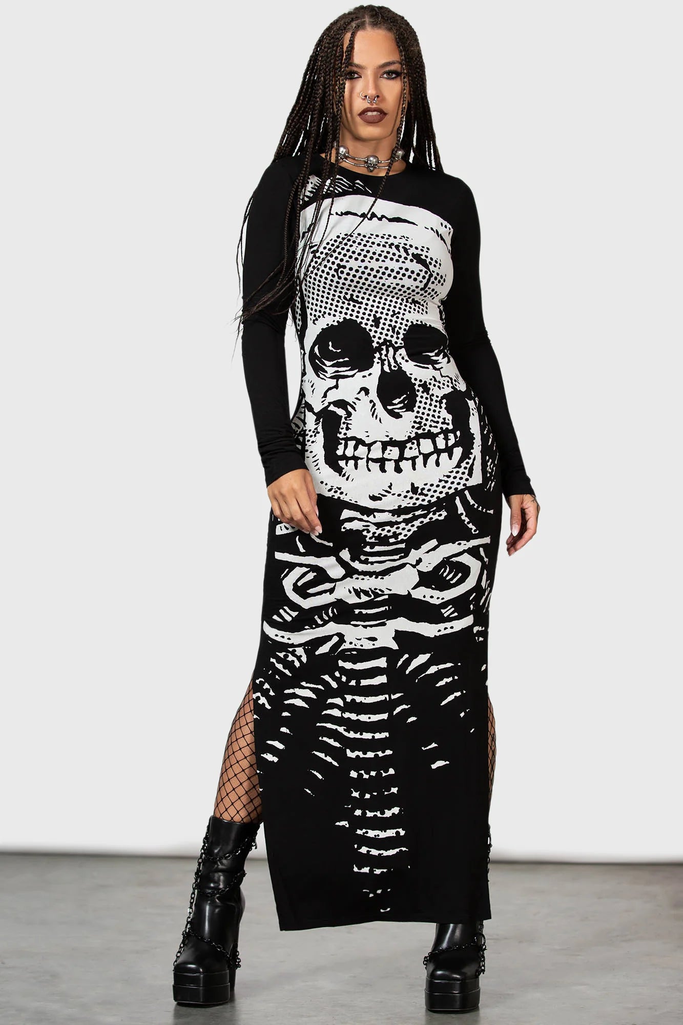 Spine Chilling Maxi Dress - Killstar