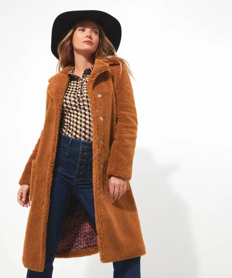 Totally Teddy Coat (Caramel) - Joe Browns