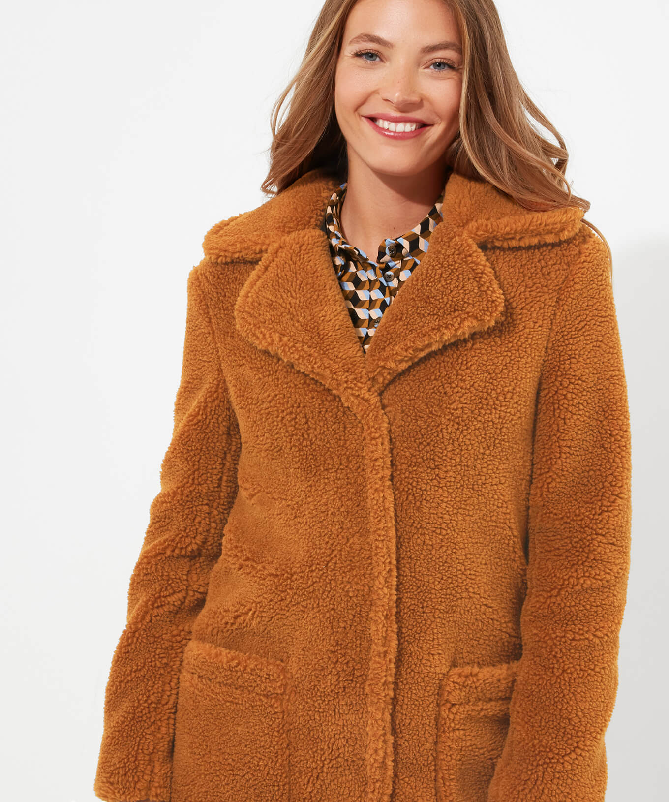Totally Teddy Coat (Caramel) - Joe Browns