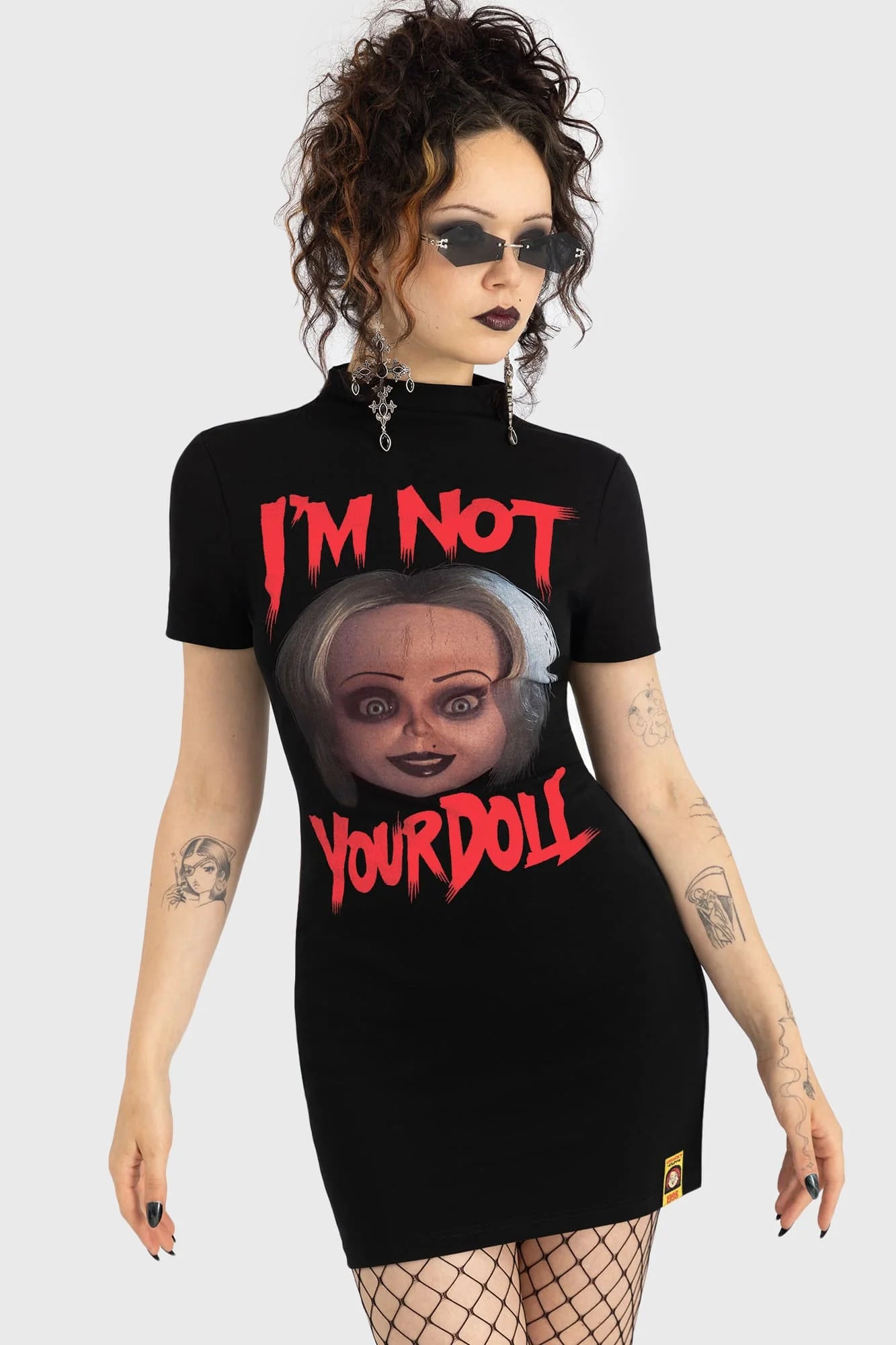 You're a Real Doll Mini Dress - Killstar x Chucky