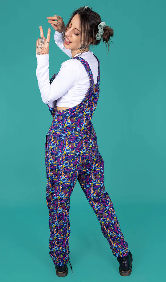 90's Arcade Stretch Twill Dungarees - Run & Fly