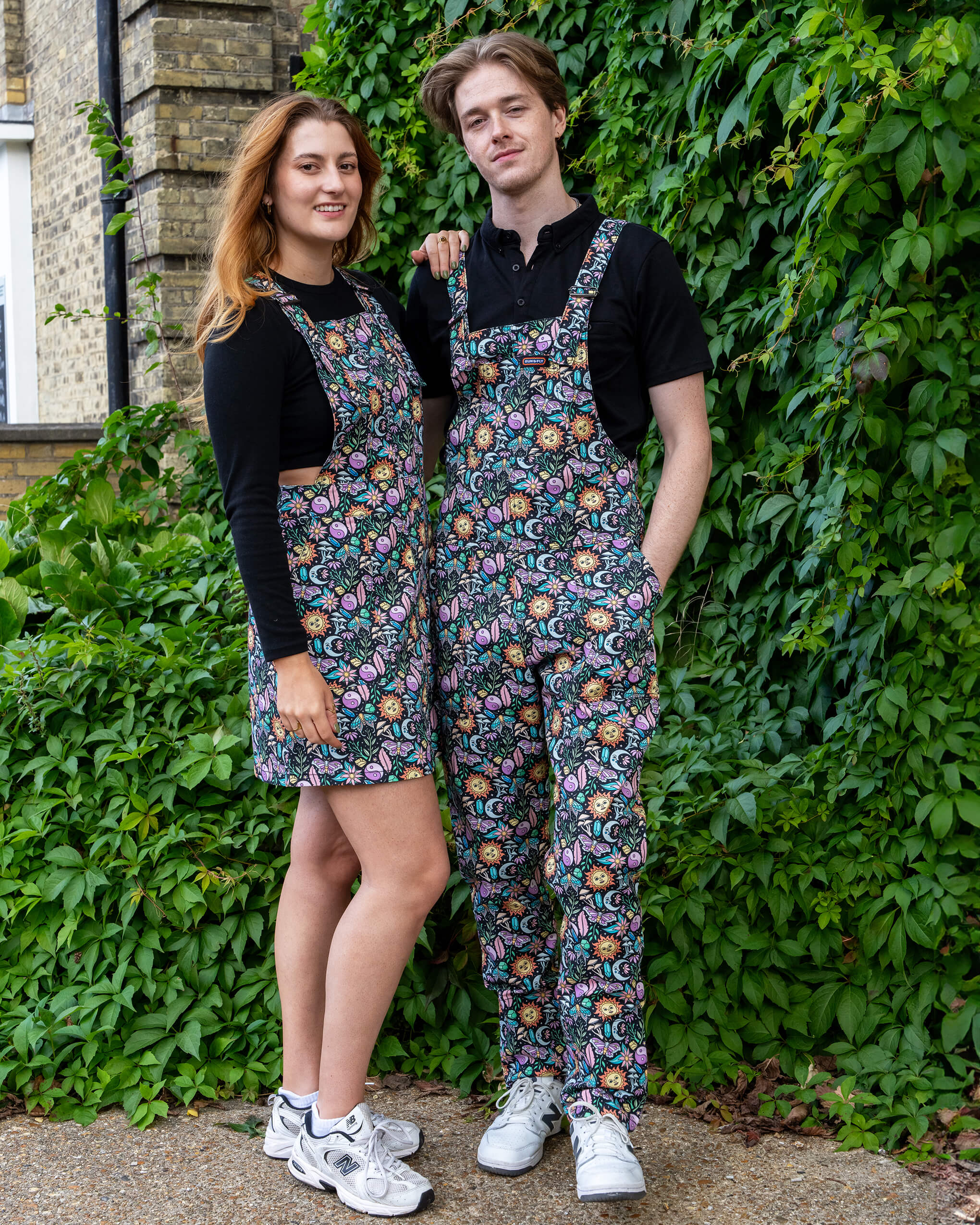 Boho Summer Stretch Twill Dungarees - Run & Fly